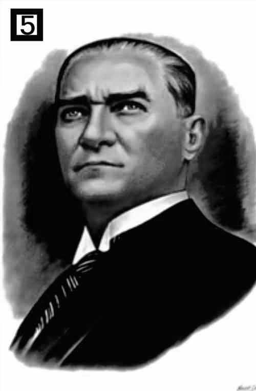 Siyah Beyaz Atatürk Posterleri Duvar Tabloları