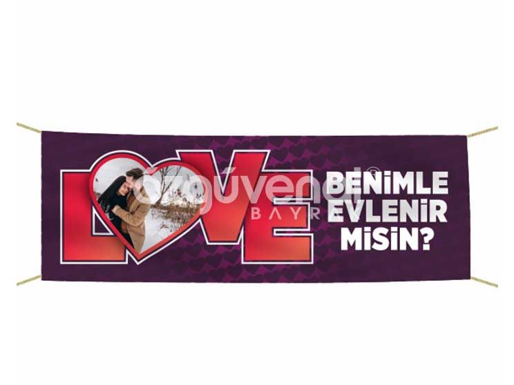 Sevgililer Günü Hediyesi Pankart