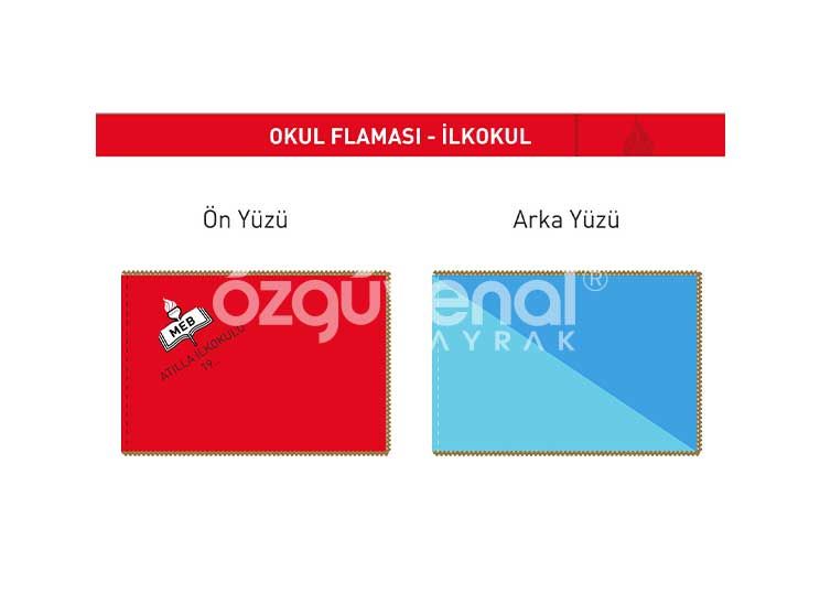 Okul Flaması Anaokul Örnek Eğitim Merkezi